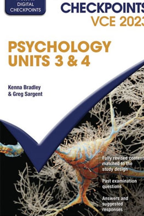 Cover Art for 9781009309264, Cambridge Checkpoints VCE Psychology Units 3&4 2023 by Greg Sargent