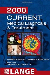Cover Art for 9780071494304, Current Medical Diagnosis and Treatment by McPhee, Stephen J., Papadakis, Maxine A., Tierney, Lawrence M.