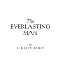 Cover Art for 9780837166360, The Everlasting Man by G.k. Chesterton