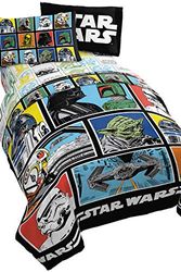 Cover Art for 0032281413026, Star Wars Classic Grid 5 Piece Full Bed Set - Includes Reversible Comforter & Sheet Set - Bedding Features Luke Skywalker - Super Soft Fade Resistant Microfiber (Official Star Wars Product) by Unknown