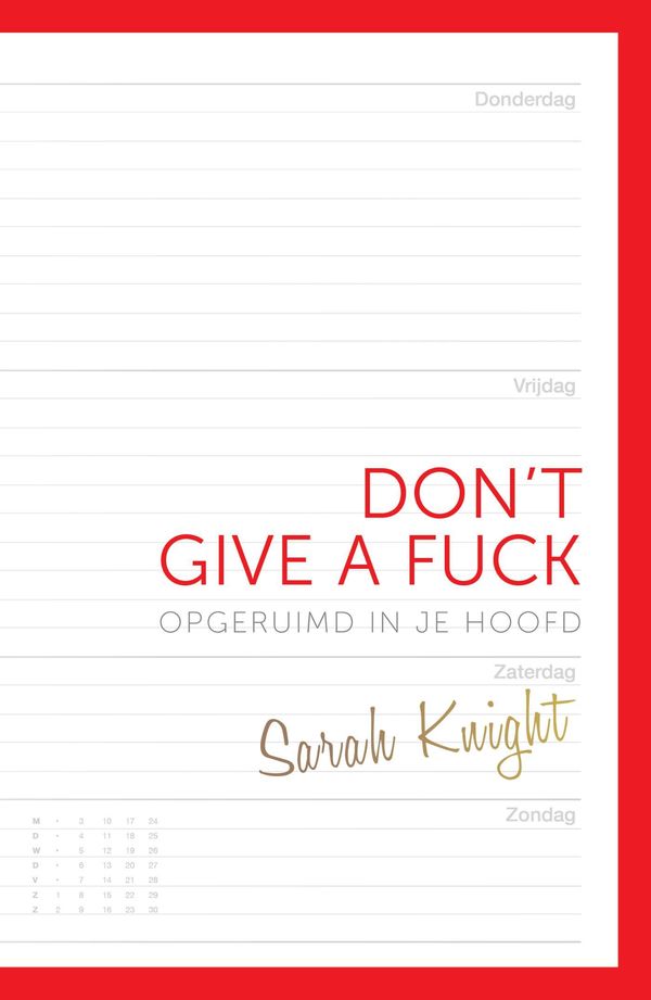 Cover Art for 9789021561905, Don't give a fuck by Sarah Knight