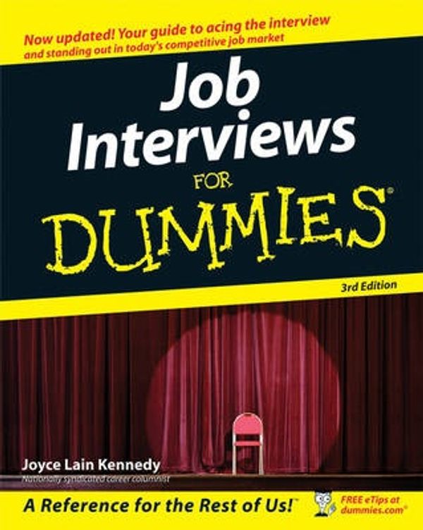 Cover Art for 9780470177488, Job Interviews For Dummies by Joyce Lain Kennedy