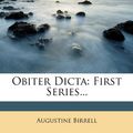 Cover Art for 9781272011994, Obiter Dicta by Augustine Birrell