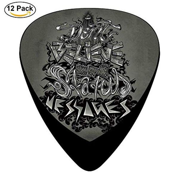 Cover Art for 6284419341532, mike-friedrich Celluloid Guitar Picks 12 Pack For Electric Acoustic Guitar by 