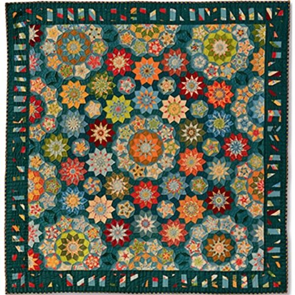 Cover Art for B076JF5XK4, Moncarapacho Quilt - Millefiori Quilts 3 by Willyne Hammerstein (Original 1/4" Templates, Papers, and Book) by 