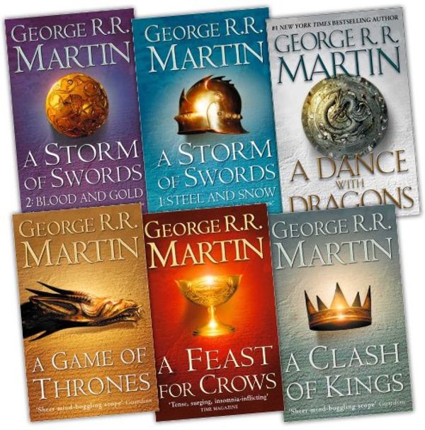 Cover Art for B005DRNB1K, George R. R. Martin A Song of Ice and Fire 6 Books Collection Pack Set (A Feast for Crows, A Storm of Swords: Blood and Gold: , A Storm of Swords: Steel and Snow: Part 1 of, A Clash of Kings, A Game of Thrones, A Dance With Dragons (Hardcover)) by George R. r. Martin