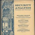 Cover Art for 9780070239579, Security Analysis by Benjamin Graham