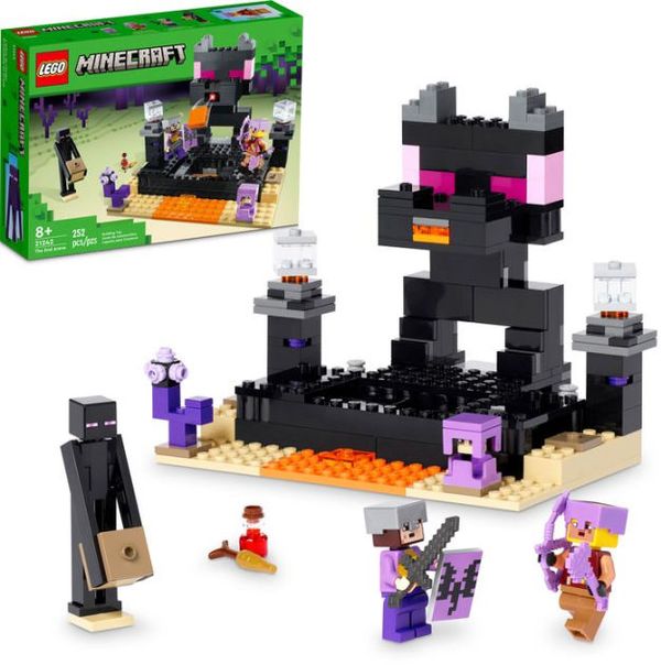 Cover Art for 0673419374781, LEGO Minecraft The End Arena 21242, Player-vs-Player Battle Playset with Lava, Ender Dragon and Enderman Figures, Action Toys for Kids 8 Plus Years Old by 