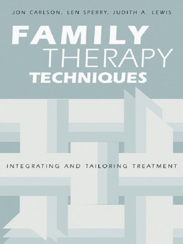 Cover Art for 9781135450670, Family Therapy Techniques by Jon Carlson