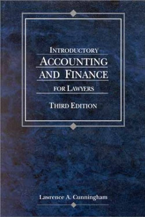 Cover Art for 9780314262851, Introductory Accounting and Finance for Lawyers (American Casebook Series) by Lawrence A. Cunningham