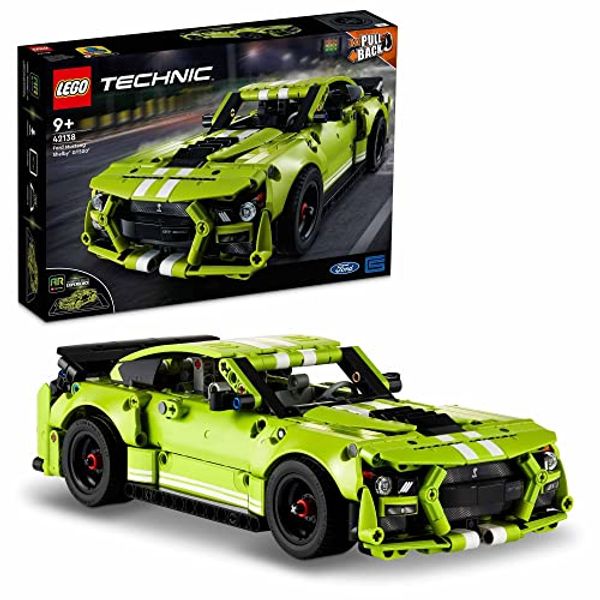 Cover Art for 5702017156385, LEGO 42138 Technic Ford Mustang Shelby GT500 Set, Pull Back Drag Racing Model Car Toy for Kids and Teens with AR App Play Feature by Lego