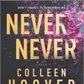 Cover Art for 9781335004888, Never Never: A Novel by Hoover, Colleen, Fisher, Tarryn