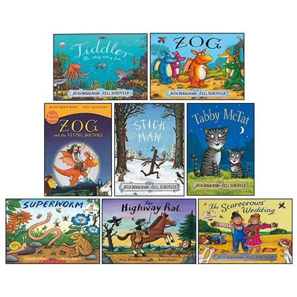 Cover Art for 9789124195090, Julia Donaldson 8 Books Collection Set(Superworm, Zog, Tabby McTat, Tiddler, The Scarecrows Wedding, Stick Man, The Highway Rat, Zog and the Flying Doctors Early Reader) by Julia Donaldson