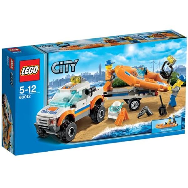 Cover Art for 5702014974128, Coast Guard 4x4 & Diving Boat Set 60012 by Lego