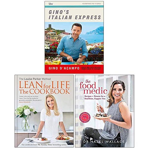 Cover Art for 9789123957163, Gino's Italian Express, The Louise Parker Method Lean for Life, The Food Medic 3 Books Collection Set by Gino D'Acampo, Louise Parker, Dr. Hazel Wallace