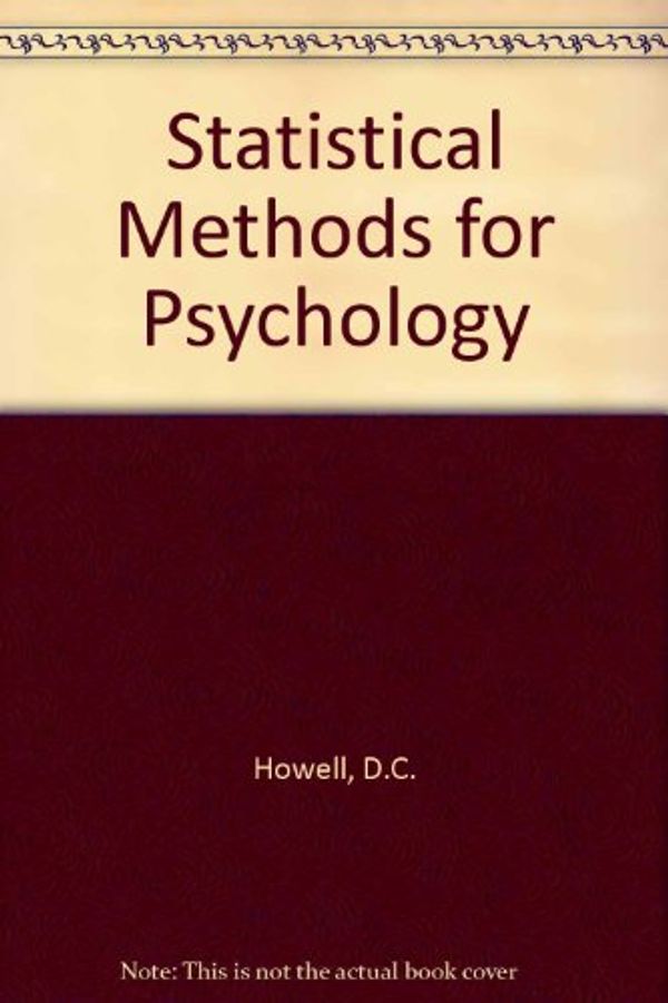 Cover Art for 9780534972172, Statistical Methods for Psychology by D.C. Howell