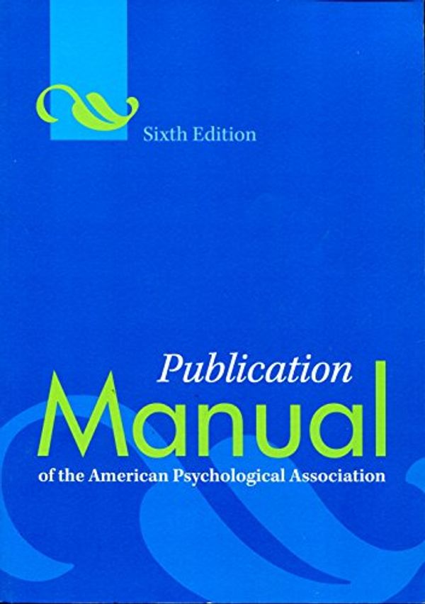Cover Art for 3520700000799, Publication Manual of the American Psychological Association by American Psychological Association