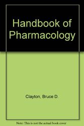 Cover Art for 9780801614064, Mosby's Handbook of Pharmacology by Bruce D. Clayton