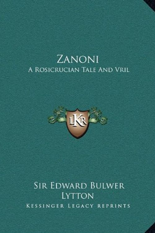 Cover Art for 9781162810959, Zanoni by Edward Bulwer Lytton