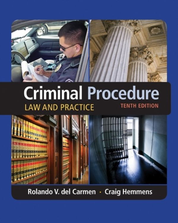 Cover Art for 9781305577367, Criminal Procedure: Law and Practice by Rolando V. Del Carmen
