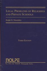 Cover Art for 9781565340879, Legal Problems of Religious and Private Schools by Ralph D. Mawdsley