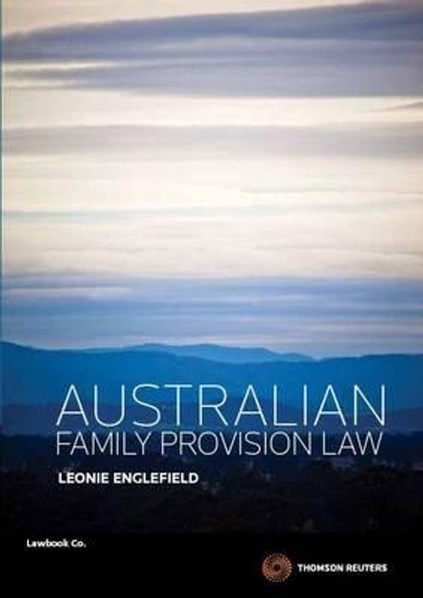Cover Art for 9780455229317, Australian Family Provision Law by Leonie Englefield