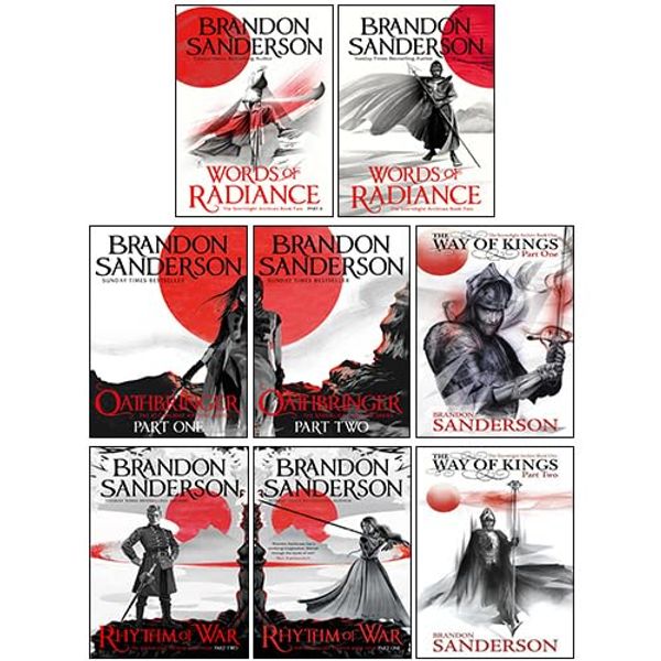 Cover Art for 9789124277857, Brandon Sanderson 8 Books Collection Set (Oathbringer Part One & Two, The Way of Kings, Part One & Two, Words Of Radiance Part One & Two, Rhythm of War Part One, Two) by Brandon Sanderson