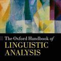 Cover Art for 9780199658398, The Oxford Handbook of Linguistic Analysis by Bernd Heine, Heiko Narrog