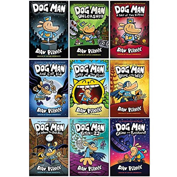 Dog Man Series 19 Books Collection Set By Dav Pilkey (Dog Man