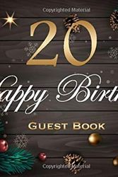 Cover Art for 9781710742534, 20 Happy Birthday Guest Book: 20th Birthday Landscape Guest Book Memorable Keepsake Gift for Men and Women Fun and Practical Birthday Card Alternative Memory Book by Bujo Heaven