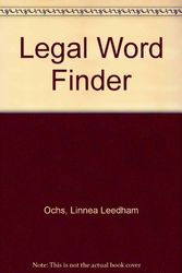 Cover Art for 9780135289501, Legal Word Finder by Linnea Leedham Ochs