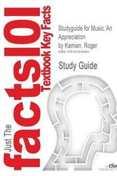 Cover Art for 9781616546861, Studyguide for Music: An Appreciation by Roger Kamien, ISBN 9780073526560 by Cram101 Textbook Reviews