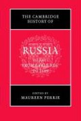 Cover Art for 9780521812276, The Cambridge History of Russia: Volume 1, From Early Rus' to 1689: From Early Rus' to 1689 v. 1 by Maureen Perrie