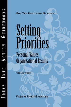 Cover Art for 9781932973877, Setting Priorities by Talula Cartwright