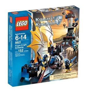 Cover Art for 0673419079808, Rogue Knight Battleship Set 8821 by LEGO