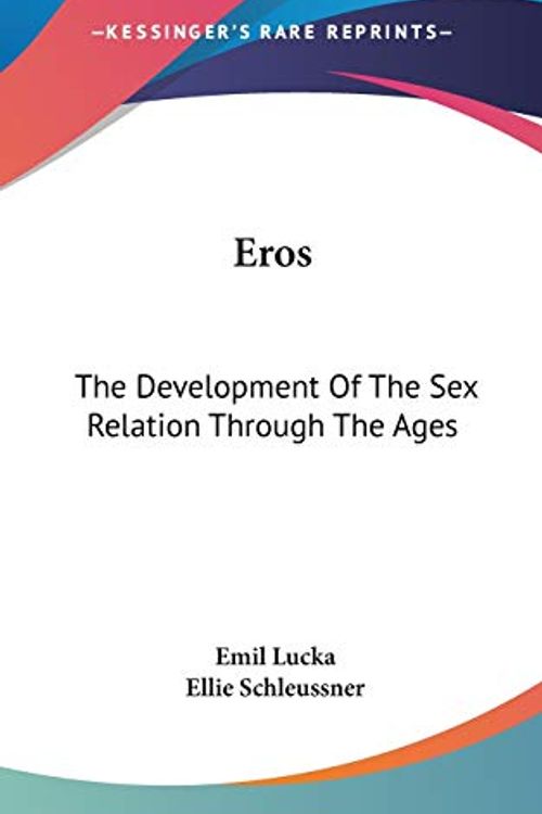 Cover Art for 9780548161913, Eros by Emil Lucka