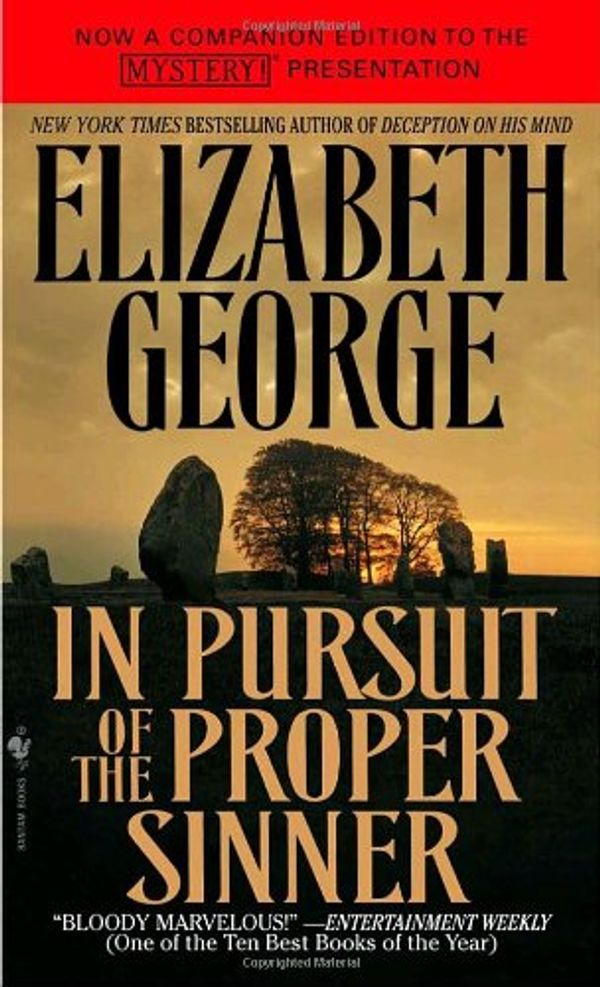 Cover Art for 9780553575101, In Pursuit of the Proper Sinner by Elizabeth George