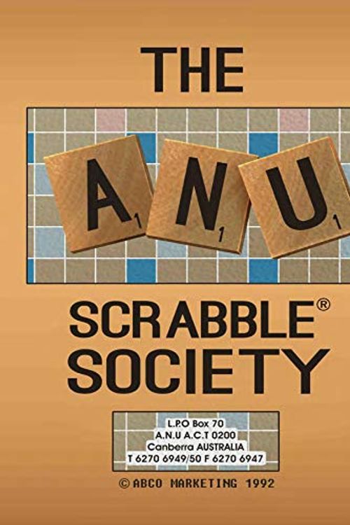 Cover Art for 9780578628189, The ANU Scrabble Society by Alexander Bailiff