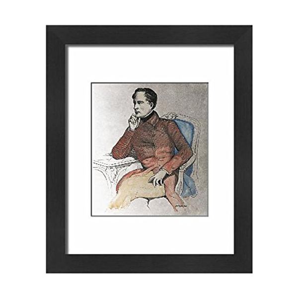 Cover Art for B07BKX9NWT, Media Storehouse Framed 10x8 Print of LAMARTINE, Alphonse de (1790-1869). French politician (14182891) by 