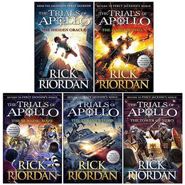 Cover Art for 9789124036454, Trials of Apollo Series Rick Riordan Collection 5 Books Set (The Hidden Oracle, The Dark Prophecy, The Burning Maze, The Tyrant’s Tomb, [Hardcover] The Tower of Nero) by Rick Riordan