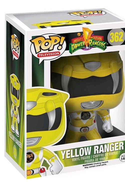 Cover Art for 0889698103107, Pop TV Power Rangers Yellow Ranger Vinyl Figure by FUNKO