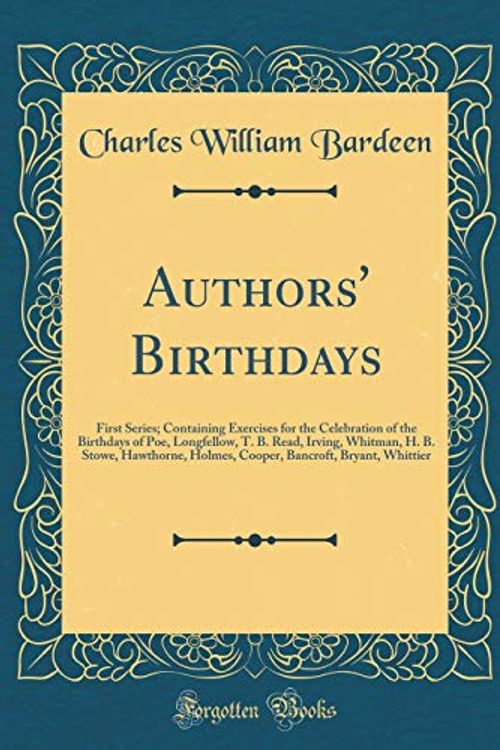 Cover Art for 9780365123859, Authors' Birthdays by Charles William Bardeen