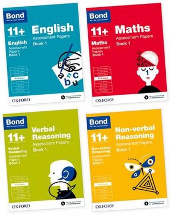 Cover Art for 9780192749888, Bond 11+: English, Maths, Non-verbal Reasoning, Verbal Reasoning: Assessment Papers: 9-10 years Bundle by Bond, Andrew Baines, Bond 11+, Sarah Lindsay