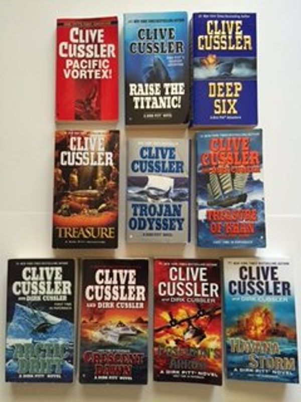 Cover Art for B01E9H5U22, Clive Cussler (Dirk Pitt Set of 10) Pacific Vortex; Raise the Titanic ... Poseidon's Arrow; Havana Storm by Clive Cussler