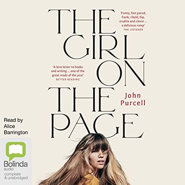 Cover Art for B097HVFQZ7, The Girl on the Page by John Purcell