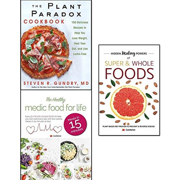 Cover Art for 9789123653287, plant paradox cookbook, hidden healing powers of super & whole foods and healthy medic food for life 3 books collection set - 100 delicious recipes to help you lose weight heal your gut by Dr. Steven R. Gundry, MD, CookNation