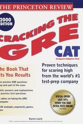 Cover Art for 9780375754074, Princeton Review: Cracking the GRE CAT, 2000 Edition (Cracking the Gre Cat 2000) by Karen Lurie