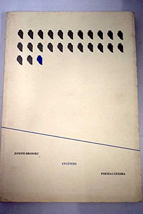 Cover Art for 9788437616308, Etcetera by Joseph Brodsky