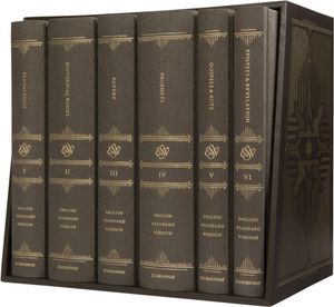Cover Art for 9781433553479, ESV Reader's Bible, Six-Volume Set (Cloth Over Board) by Crossway
