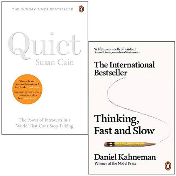 Cover Art for 9789124014988, Quiet The Power of Introverts in a World That Can't Stop Talking By Susan Cain & Thinking Fast and Slow By Daniel Kahneman 2 Books Collection Set by Susan Cain; Daniel Kahneman